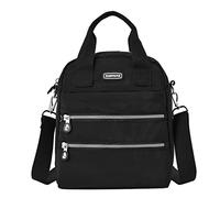 Estwell Women Fashion Backpack Purse Small Crossbody Bag Mini Backpack Handbag Girls School Bag Waterproof Nylon Shoulder Bag Multi Pockets Messenger Bag Casual Travel Daypack