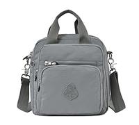 Estwell Women's Shoulder Bag Backpack Girls Small Handbag Waterproof Nylon Messenger Bag Multi Pockets 3 in 1 Shoulder Bag/Backpack/Cross-Body Bag