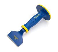 Estwing 3-Inch Wide Hex Shaft Masonry Chisel with Protective Hand Grip Guard (42508)