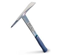 Estwing Burpee Rock Pick - 17" Geological Tool with Pointed Tip & Shock Reduction Grip - BP500