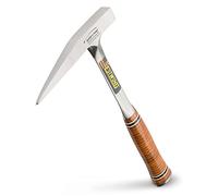 Estwing E13PM Rock Pick -Geological Hammer with Milled Face & Genuine Leather Grip - ,Brown,13 oz