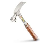 Estwing E16S 16 Oz Rip, Leather Grip Hammer, Smooth Face, 16-Ounce, 12.5-Inch, Straight Claw, Leather & Metal