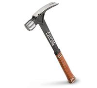 Estwing E19SM 19oz Ultra Series Straight Claw Framing Hammer Milled Face Leather Grip Length 400mm