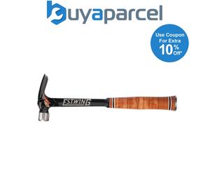 Estwing E19SM Ultra Series Milled Face Framing Hammer with Leather Grip, 19oz/53
