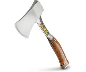 Estwing E24A Sportsmans Axe Hatchet 14" Leather Grip Steel Camping Tool + Sheath