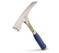 Estwing E3/20BL Brick Hammer Vinyl Grip 560g (20oz), Silver | Made in USA, Versatile Brick Hammer, Patented Nylon End Cap, Built For The Pro, Patented Shock Reduction Grip