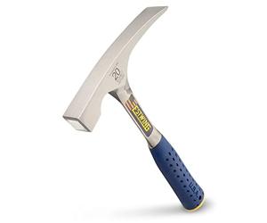 Estwing E3/20BL Brick Hammer Vinyl Grip 560g (20oz), Silver | Made in USA, Versatile Brick Hammer, Patented Nylon End Cap, Built For The Pro, Patented Shock Reduction Grip