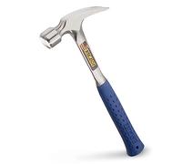 Estwing E3/22SR 22oz Straight Claw Framing Hammer, Smooth Face, Shock Reduction Grip