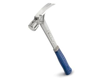 Estwing E6/15SM 15oz Blue Ultra Framing Hammer, Milled Face, Shock Reduction Grip