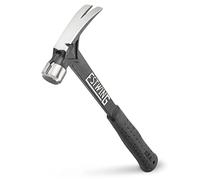 Estwing EB/15SM 15oz Ultra Black Hammer, Milled Face, Shock Reduction Grip