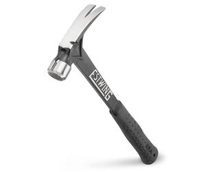 Estwing EB/15SM 15oz Ultra Black Hammer, Milled Face, Shock Reduction Grip