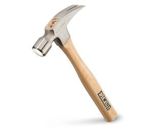 Estwing EMRW20S 20oz Sure Strike Straight Claw Hammer, Smooth Face, Hickory Shaft