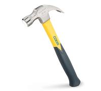 Estwing MRF20C 20oz Curve Claw Hammer with Jacketed Fiberglass Handle,Silver