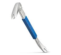 ESTWING Pro Claw Nail Puller - 12.5" Pry Bar with Forged Steel Construction & No-Slip Cushion Grip - PC300G