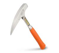 ESTWING Rock Pick - 22 oz Geological Hammer with Pointed Tip & Shock Reduction Grip - EO-22P, Orange