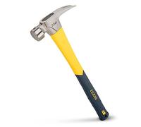 ESTWING Sure Strike Hammer - 23 oz Rip Claw Hammer with Milled Face & Fiberglass Handle - MRF23LM