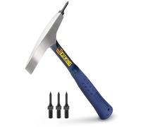 ESTWING Welding/Chipping Hammer - 13 oz Slag Removal Tool with Replaceable Steel Tips & Shock Reduction Grip - E3-WCT