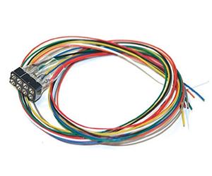 ESU 51950 Cable Set with 8-pin Socket, 300mm DCC Cable, Compatible with Model Train Decoder & Controller