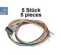 ESU 51950 cable set with 8-pin socket NEM 652, 300 mm (5 pieces) - NEW + ORIG...