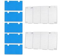 ESUDNT RV Air Conditioner Covers Grill for Dometic 3104928.019 (2 pcs A/C Ducted Grilles and 5 pcs Filter)