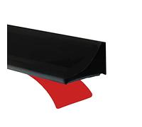 Esufeir 118"/3M Black Wet Room Floor Barrier,Silicone Shower Door Threshold Water Dam,Worktop Edging Water Retaining Seal Strip,Self-Adhesive Water Stopper for Kitchen Sink,Bathroom Floor,Shower Tray