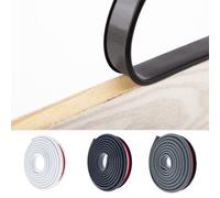 Esufeir 5m*18mm Black U Shape Furniture Edge Banding,TPE Rubber | Self Adhesive,Flexible Veneer Wood Edging Tape Protector Trim for Cabinet,Cupboard,Shelf,Table,Chair,MDF,Plinth Sealing Strip