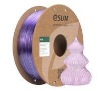eSUN Clear PLA Filament 1.75mm, Translucent 3D Printing Filament 1KG Spool (2.2 LBS) for 3D Printers,Translucent Light Purple