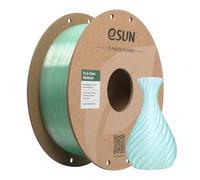 eSUN Clear Rainbow PLA Filament 1.75mm, Translucent Multicolored 3D Printing Filament 1KG Spool (2.2 LBS) for 3D Printers,Cyan Crystal