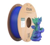 eSUN Matte Dual Color PLA Filament 1KG, Shine-Free & Frosted, Green Blue