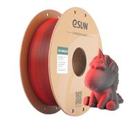 eSUN Matte Dual Color PLA Filament 1KG, Shine-Free & Frosted, Red Black