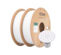 eSUN PET 3D Printing Filament 2KG, High Toughness, White+White