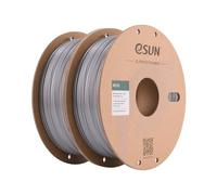 eSUN PETG 3D Printing Filament 1.75mm 2KG, Solid Silver and Solid Silver