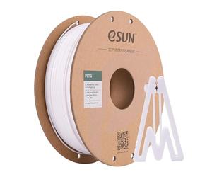 eSUN PETG Filament 1.75mm, 3D Printer Filament PETG, Dimensional Accuracy +/- 0.05mm, 1KG Spool (2.2 LBS) 3D Printing Filament for 3D Printers, Solid White