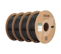 eSUN PETG Filament 1.75mm, High Toughness, 1KG (2.2 LBS) per Spool, 4 Reels Printing Materials for 3D Printers,Black