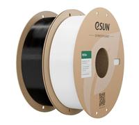 eSUN PETG+ Filament 2KG, High Toughness and Heat Resistance, Black + White | Upgraded PETG Filament bundle, 1.75mm 3D Printer Filament for 3D Printers,1KG per Spool, Dimensional Accuracy +/- 0.05mm