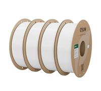 eSUN PETG+ Filament 4KG, High Toughness and Heat Resistance, White | Upgraded PETG Filament bundle, 1.75mm 3D Printer Filament for 3D Printers,1KG per Spool, Dimensional Accuracy +/- 0.05mm