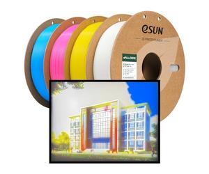 eSUN PL Filament 1.75mm, ePL CMYK Lithophane 3D Printer Filament PLA Plus, Dimensional Accuracy +/- 0.03mm, 1KGX 4 Spools High Speed Filament for FDM 3D Printers