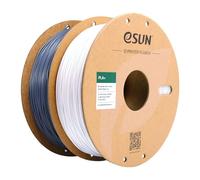 eSUN PL 3D Printing Filament 2KG, Enhanced Toughness, Cold White and Grey | Dimensional Accuracy +/- 0.03mm, 1.75mm 3D Printer Filament Bundle for 3D Printers, 1KG per Spool
