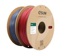 eSUN PL 3D Printing Filament 2KG,Enhanced Toughness, Fire Engine Red+Grey