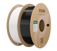 eSUN PLA Basic Filament 2KG Bundle, Speedy PLA, Cold White and Black