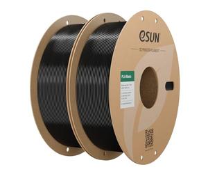 eSUN PLA Basic Filament 2KG Bundle, Speedy PLA Filament, Black and Black | 1.75mm 3D Printing Filament Dimensional Accuracy +/- 0.05mm, 1KG per Spool, 2 Spools for 3D Printers