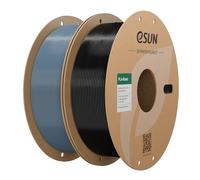 eSUN PLA Basic Filament 2KG Bundle, Speedy PLA Filament, Grey and Black