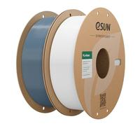 eSUN PLA Basic Filament 2KG Bundle,Speedy PLA Filament, Grey and Cold White