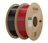 eSUN PLA Basic Filament 2KG Bundle, Speedy PLA, Fire Engine Red+Black