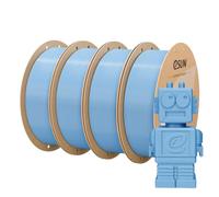 eSUN PLA Basic Filament 4KG Bundle, Speedy PLA Filament, Light Grey