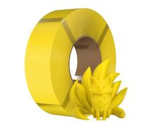 eSUN PLA Basic Refill Filament Yellow 1.75mm 1KG 3D Printer Filament No Spool PLA Refilament Suitable for Bambu Lab and eSUN Reusable Spools