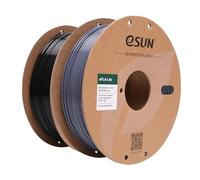 eSUN PLA Filament 1.75mm, 3D Printer Filament PLA Dimensional Accuracy +/- 0.03mm, 1KG per Spool, 2 Spools 3D Printing Filament,Grey and Black