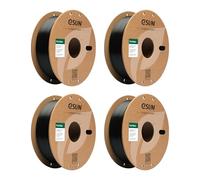 eSUN PLA Filament 1.75mm, 3D Printing PLA Basic Filament 1.75mm Dimensional Accuracy +/- 0.03mm, 1kg per Carboard Spool, 4KG 3D Printer Filament, Black