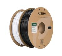 eSUN PLA Filament 1.75mm, 3D Printing PLA Lite Filament 1.75mm Dimensional Accuracy +/- 0.03mm, 2KG 3D Printer Filament, 1kg per Spool, Cold White+Black