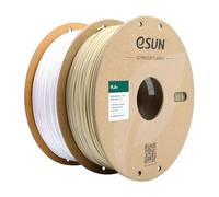 eSUN PLA+ Filament 1.75mm, Enhanced Toughness 3D Printer Filament PLA Plus, Dimensional Accuracy +/- 0.03mm, 1KG per Spool, 2 Spools 3D Printing Filament, Bone White and Cold White